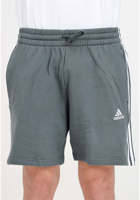 Shorts da uomo verde con logo cucito in contrasto ADIDAS PERFORMANCE | IX2371.